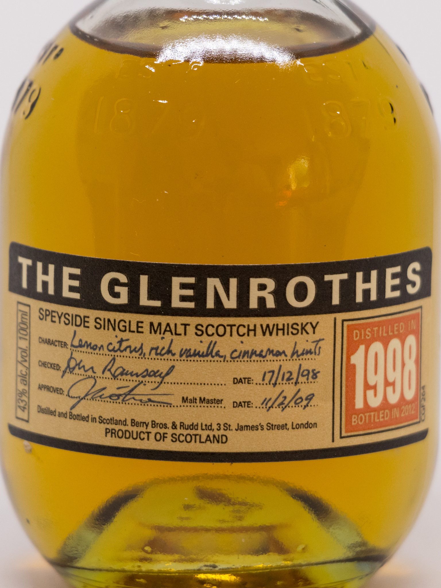 Glenrothes 1998 – Bild 2