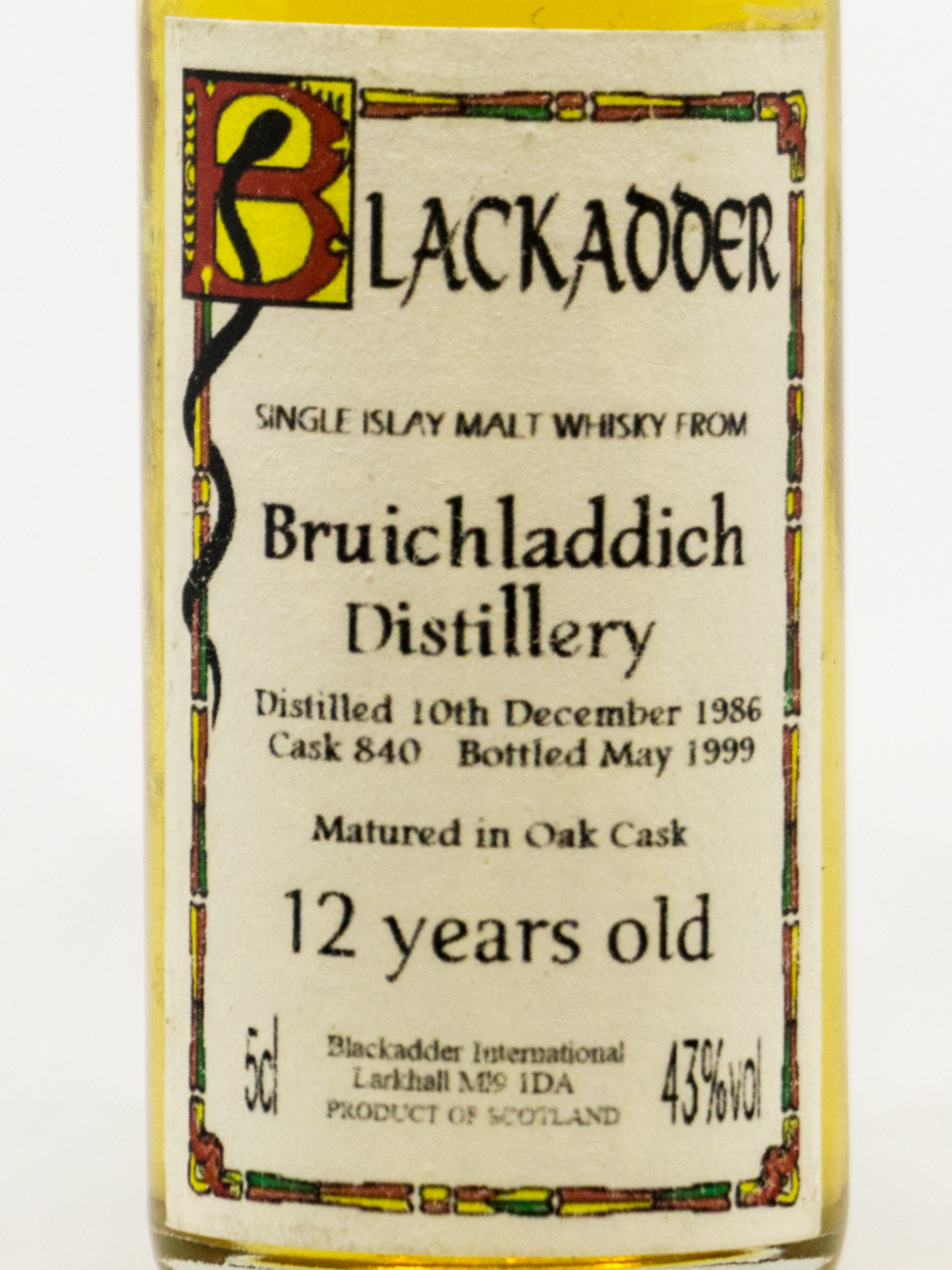 Bruichladdich 1986 (Blackadder) – Bild 2