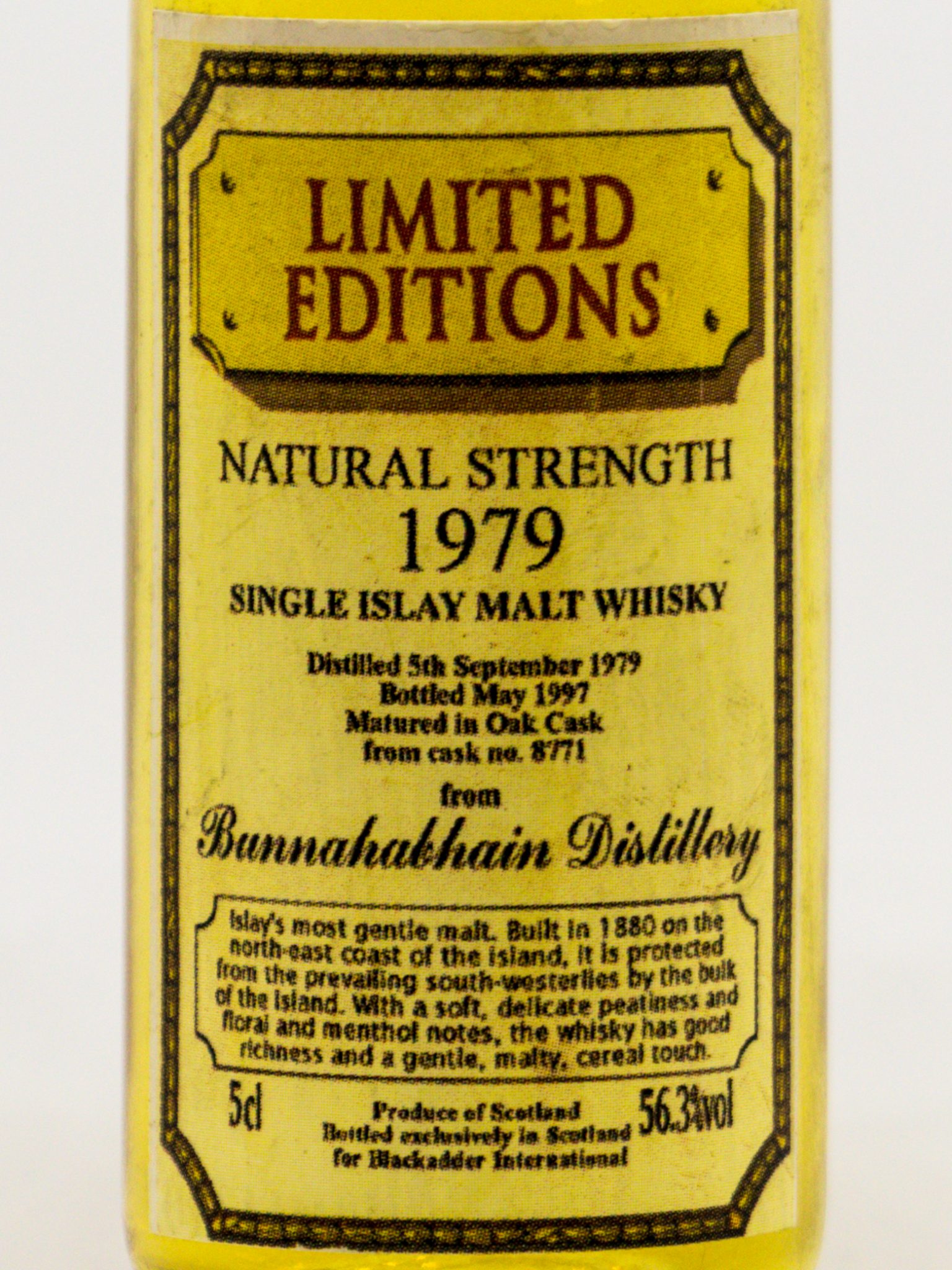 Bunnahabhain Cask Strength 1979 – Bild 2